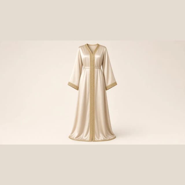 Caftan femme satin