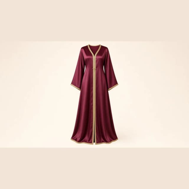 Caftan femme satin – vue 2