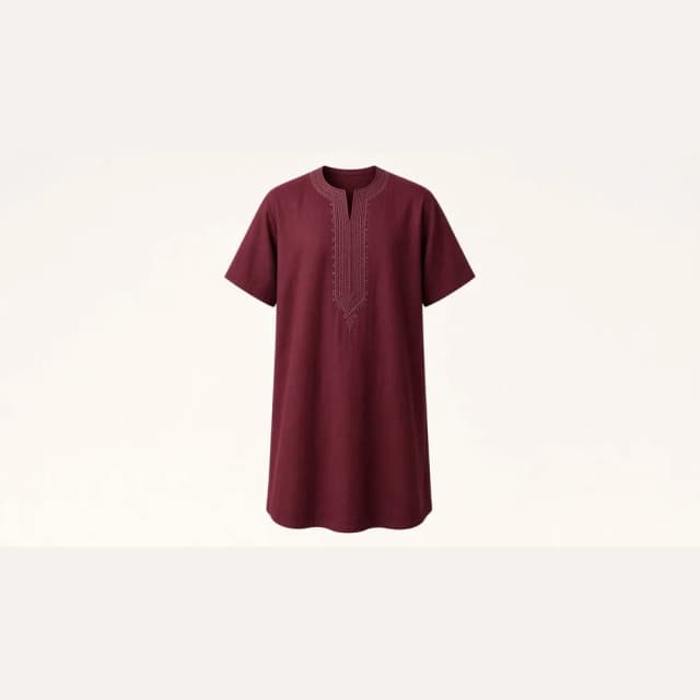 Gandoura homme coton – vue 2