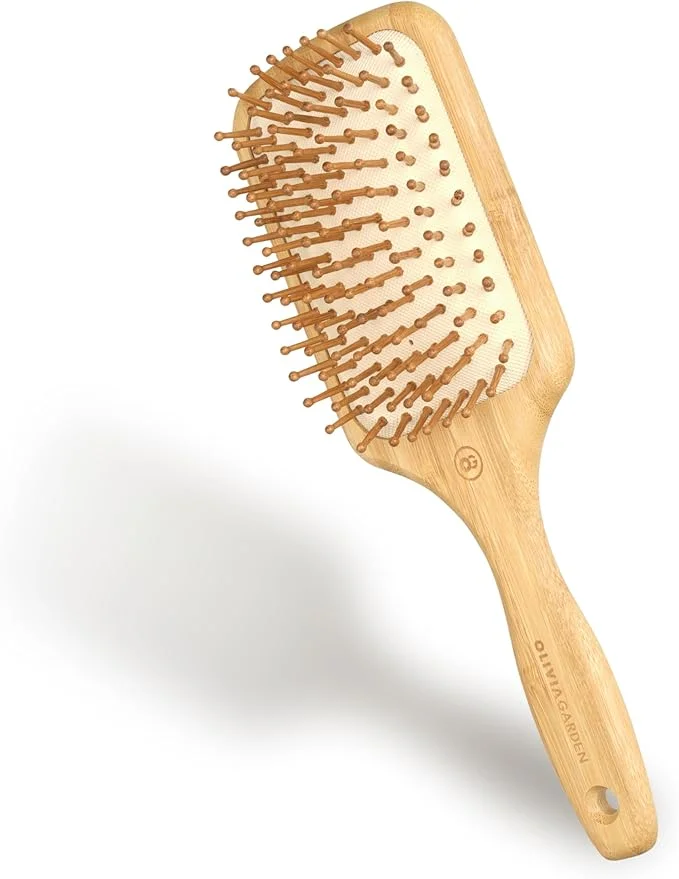 Olivia Garden Bamboo Touch Detangle Massage L - Eco-friendly Bamboo Brush for Gentle Detangling & Scalp Massage