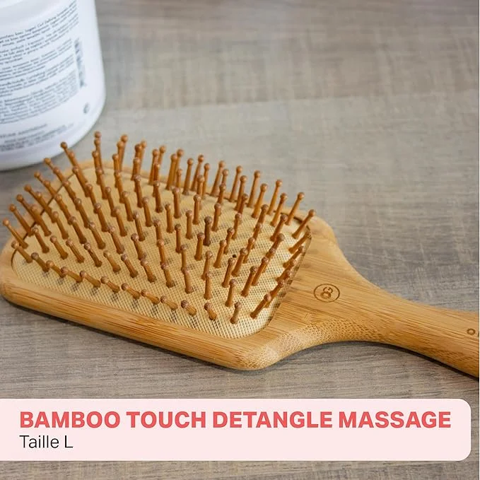 Olivia Garden Bamboo Touch Detangle Massage L - Eco-friendly Bamboo Brush for Gentle Detangling & Scalp Massage