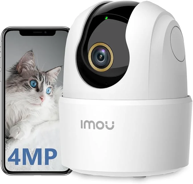 كاميرا مراقبة داخلية Imou بدقة 2.5K (4MP) – اتصال WiFi – رؤية بزاوية 360° – كشف ذكي للبشر – تتبع تلقائي بالذكاء الاصطناعي – صفارة إنذار – صوت ثنائي الاتجاه – وضع الخصوصية – متوافقة مع Alexa – مثالية للأطفال والحيوانات الأليفة